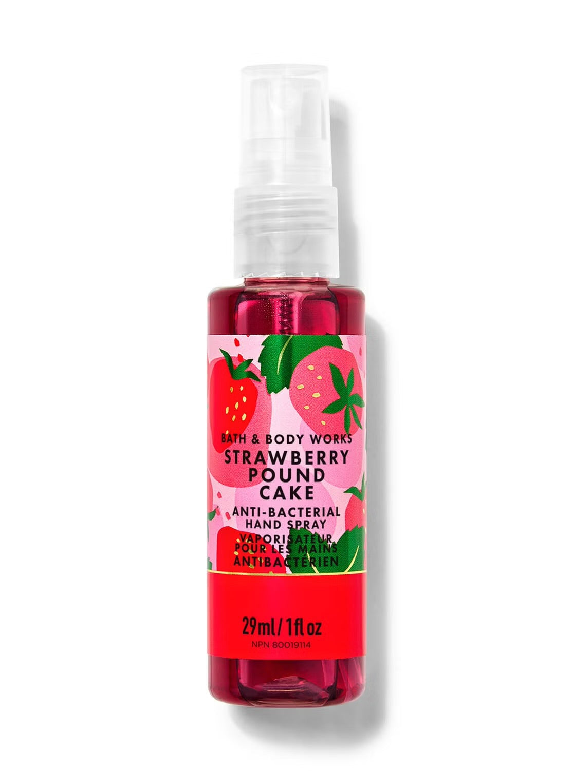 Bath & Body Works Strawberry Pound Cake Hand Sanitizer Spray