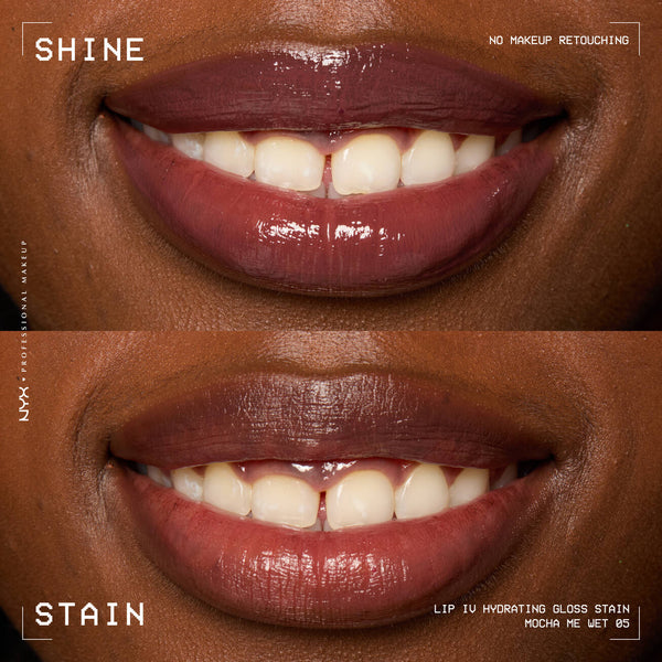 NYX LIP I.V. HYDRATING LIP GLOSS STAIN - Mocha We Met