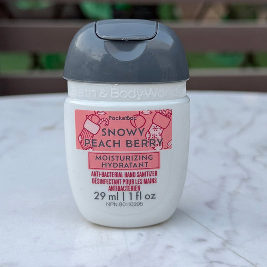 Bath & Body Works Snowy Peach Berry
PocketBac Hand Sanitizer