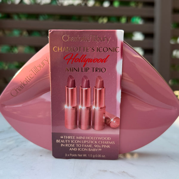 Charlotte Tilbury HOLLYWOOD ICONIC MINI LIP TRIO TRAVEL SIZE LIP KIT