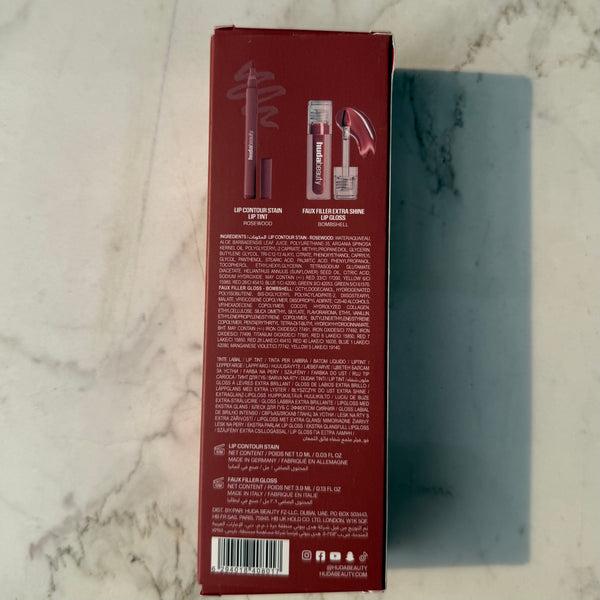 HUDA BEAUTY Make Out Sesh Lip Duos -Rosy bombshell