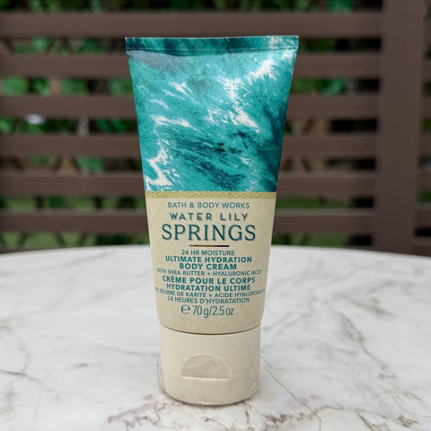 Bath & Body Works Water Lilly Springs Travel Size Body Cream
