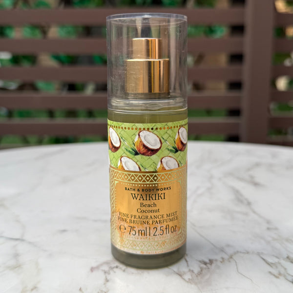 Bath & Body Works Waikiki Beach Coconut Travel Size Fine Fragrance Mist