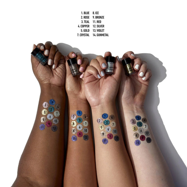 NYX Face & Body Glitter - Rose