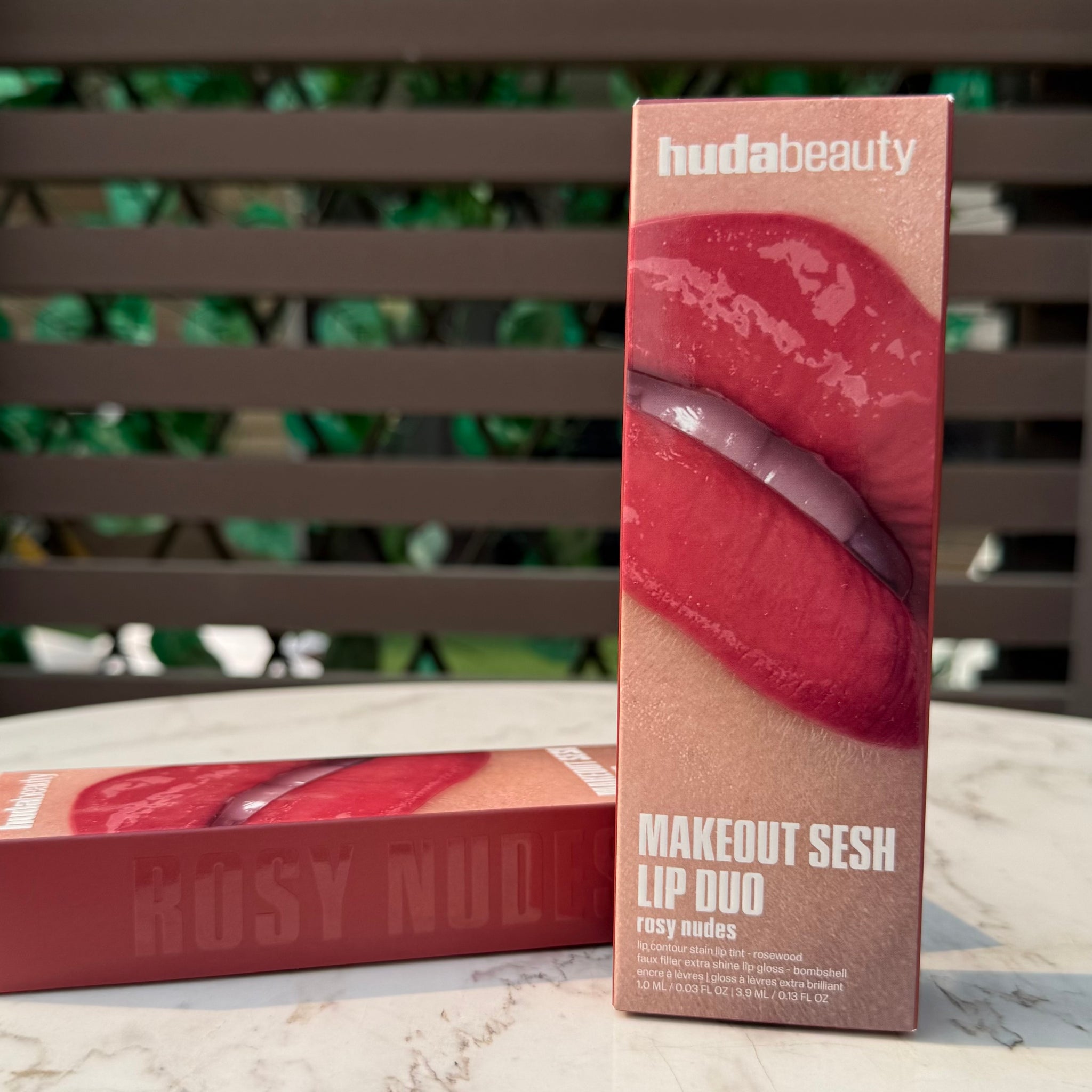 HUDA BEAUTY Make Out Sesh Lip Duos -Rosy bombshell