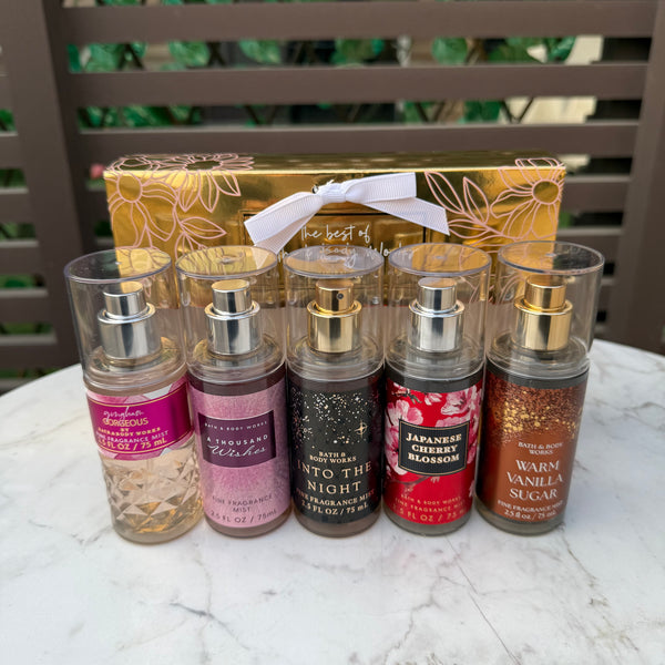Bath & Body Works Best Of Bath & Body Works 5-Piece Mini Fine Fragrance Mini Mist Gift Set