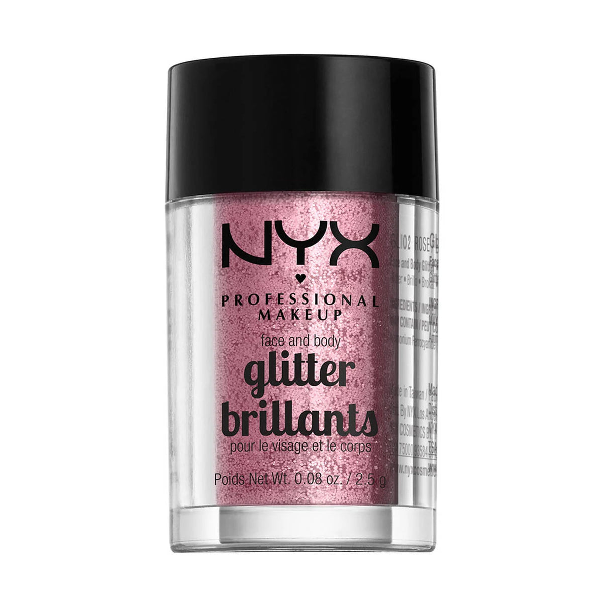 NYX Face & Body Glitter - Rose