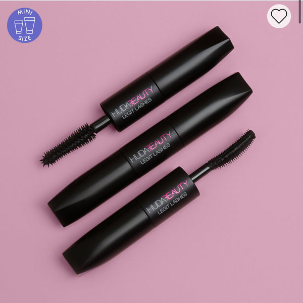 Huda Beauty LEGIT LASHES Double-Ended Volumizing and Lengthening Mascara Mini