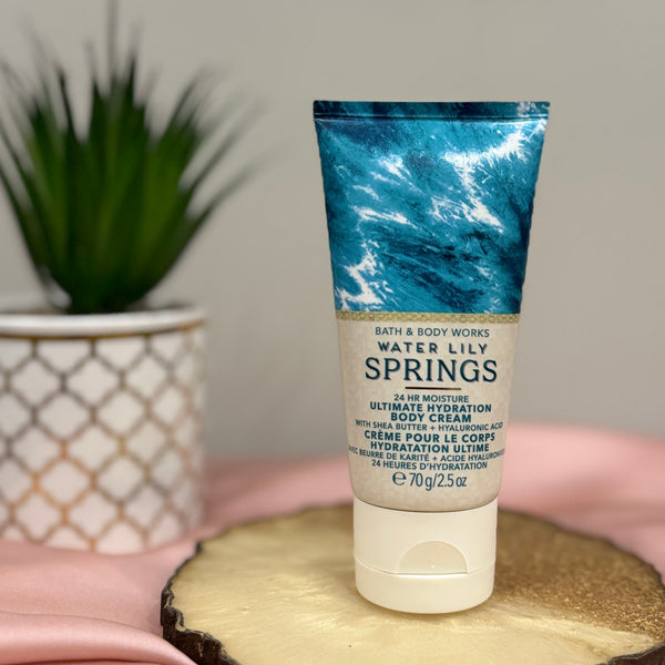 Bath & Body Works Water Lilly Springs Travel Size Body Cream