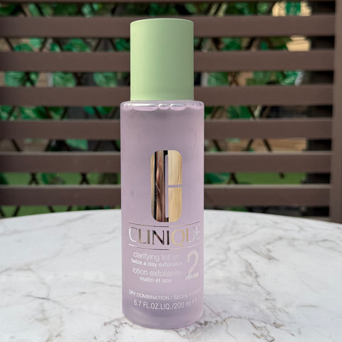 CLINIQUE Clarifying Face Lotion 2 Liquid Exfoliator for Dry Combination Skin -200ml