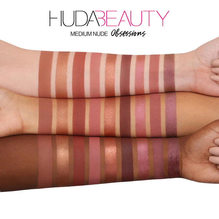 HUDA BEAUTY Nude Obsessions Eyeshadow Palette - Medium