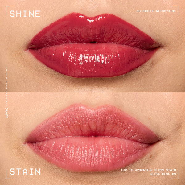 NYX LIP I.V. HYDRATING LIP GLOSS STAIN - Blush Rush
