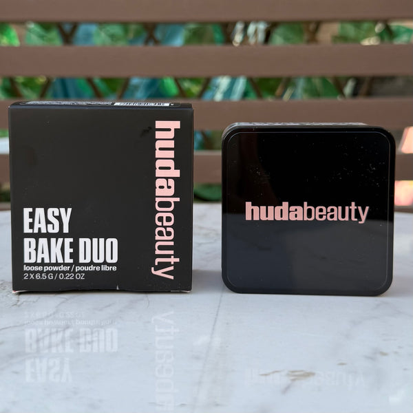HUDA BEAUTY Easy Bake Loose Powder Brightening + Correcting Duo - Cherry Peach