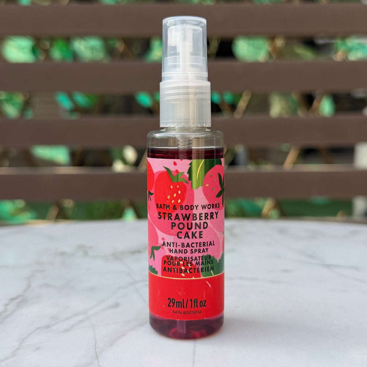 Bath & Body Works Strawberry Pound Cake Hand Sanitizer Spray