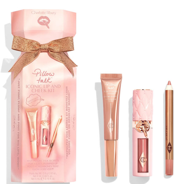 Charlotte Tilbury Lip and Cheek Trio Makeup Gift Set - Pillow Talk