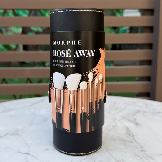 Morphe Rose Away 6 Piece Travel Size Brush Set