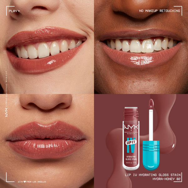 NYX LIP I.V. HYDRATING LIP GLOSS STAIN - Hydra Honey