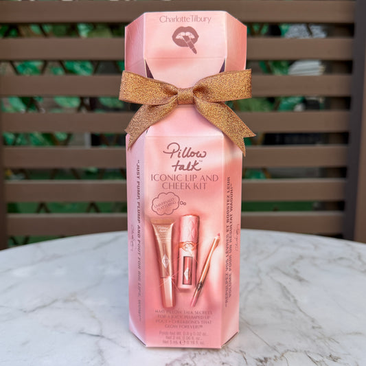 Charlotte Tilbury Lip and Cheek Trio Makeup Gift Set - Pillow Talk