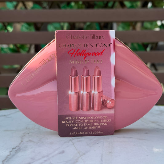 Charlotte Tilbury HOLLYWOOD ICONIC MINI LIP TRIO TRAVEL SIZE LIP KIT