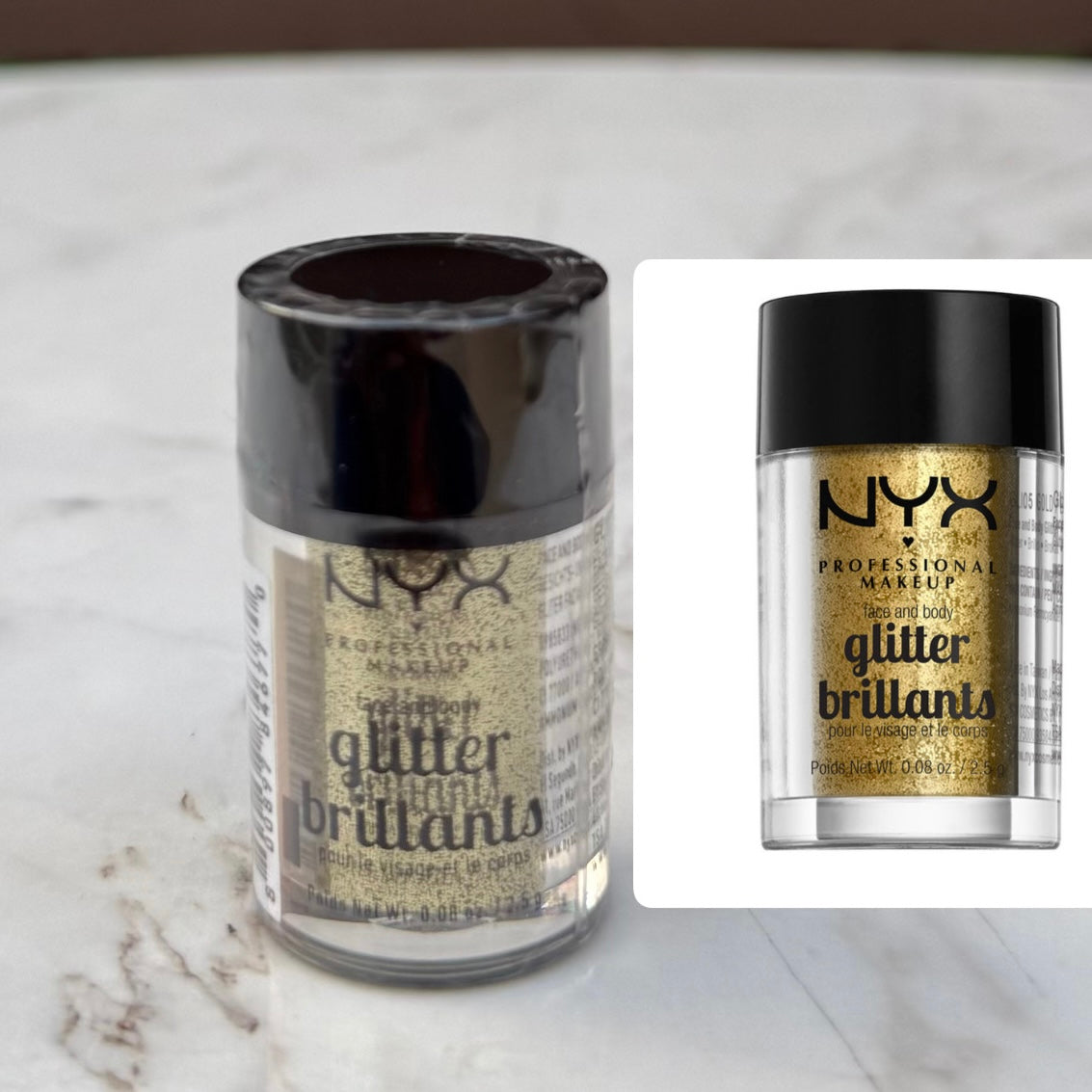 NYX Face & Body Glitter - Gold
