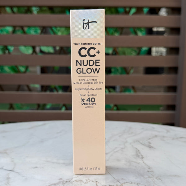 IT Cosmetics CC+ Nude Glow Lightweight Foundation + Glow Serum with SPF 40 and Niacinamide