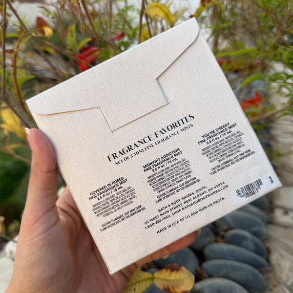 Bath & Body Works Fragrance Favourites Mini Trio Mist Set