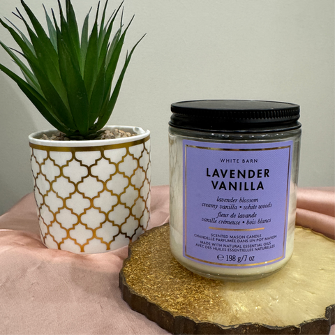 Bath & Body Works Lavender Vanilla Single Wick Candle