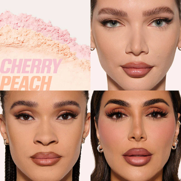 HUDA BEAUTY Easy Bake Loose Powder Brightening + Correcting Duo - Cherry Peach