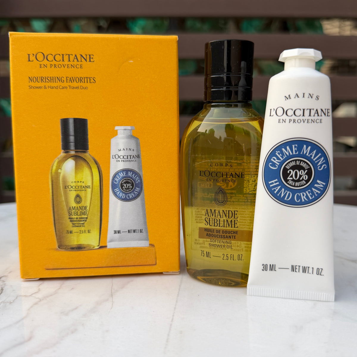 L'Occitane Hand and Body Care Nourishing Travel Favorites Set