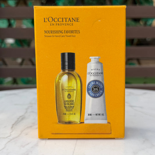 L'Occitane Hand and Body Care Nourishing Travel Favorites Set