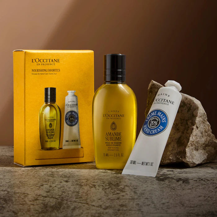 L'Occitane Hand and Body Care Nourishing Travel Favorites Set
