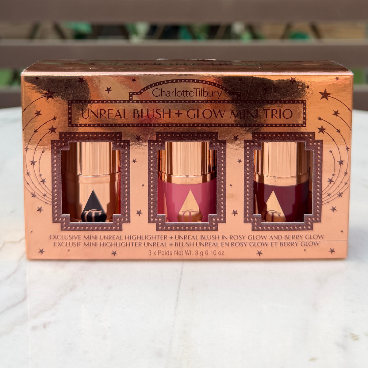Charlotte Tilbury Mini Unreal Blush + Glow Trio